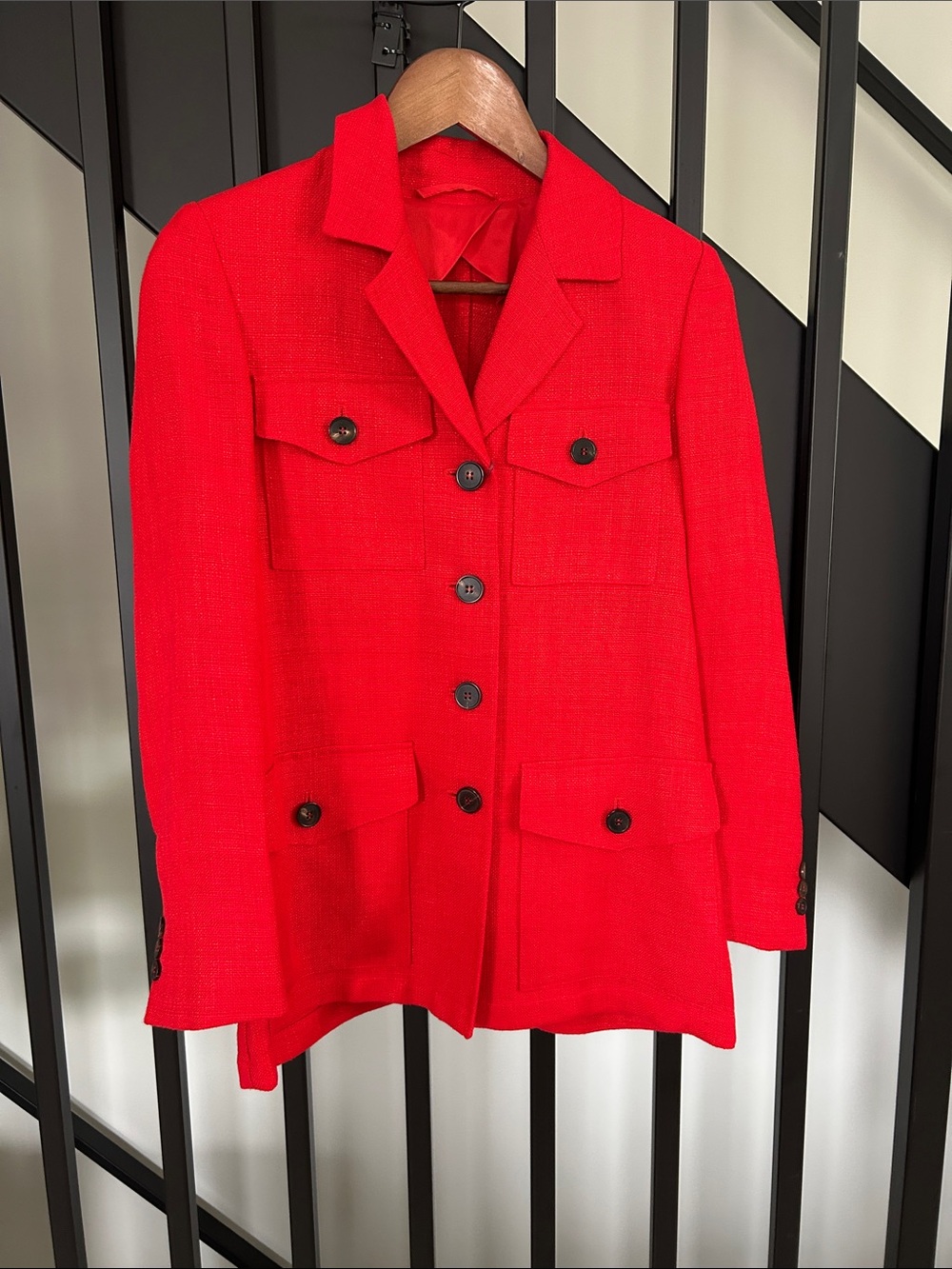 Max Mara Preston Red Women’s Button-Front Jacket